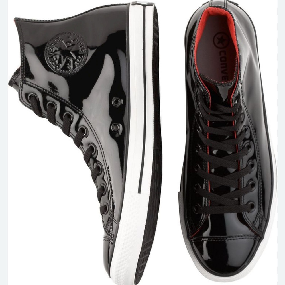 Converse Chuck Taylor All Star Patent High Black Sneakers men Size 10
Women’s 12